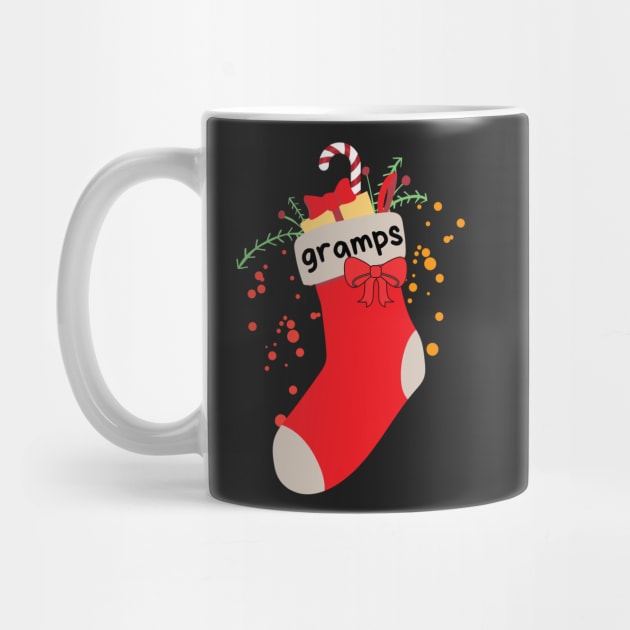 Christmas Stocking With Gramps Label by leBoosh-Designs